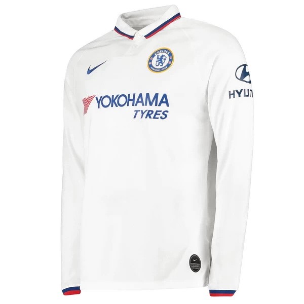 Camiseta Chelsea Replica Segunda Ropa ML 2019/20 Blanco